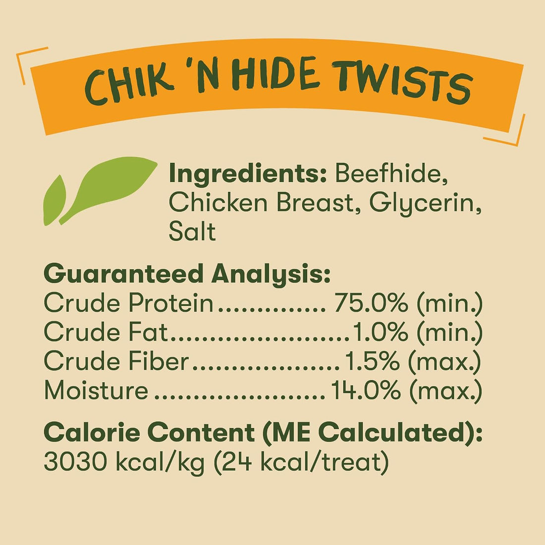 Pet 'n Shape Chik 'n Hide Twists, Chicken Wrapped Rawhide Treats