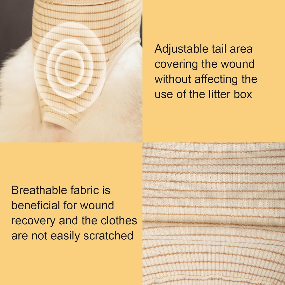 H HIDREAM Cat Clothes for Cats Only Female, Onesie for Women Spaying