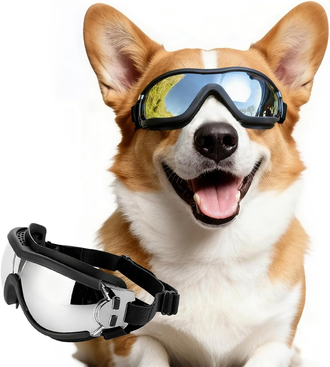 Dog Goggles for Small Breed Pet Sunglasses Eye Protection Anti-UV