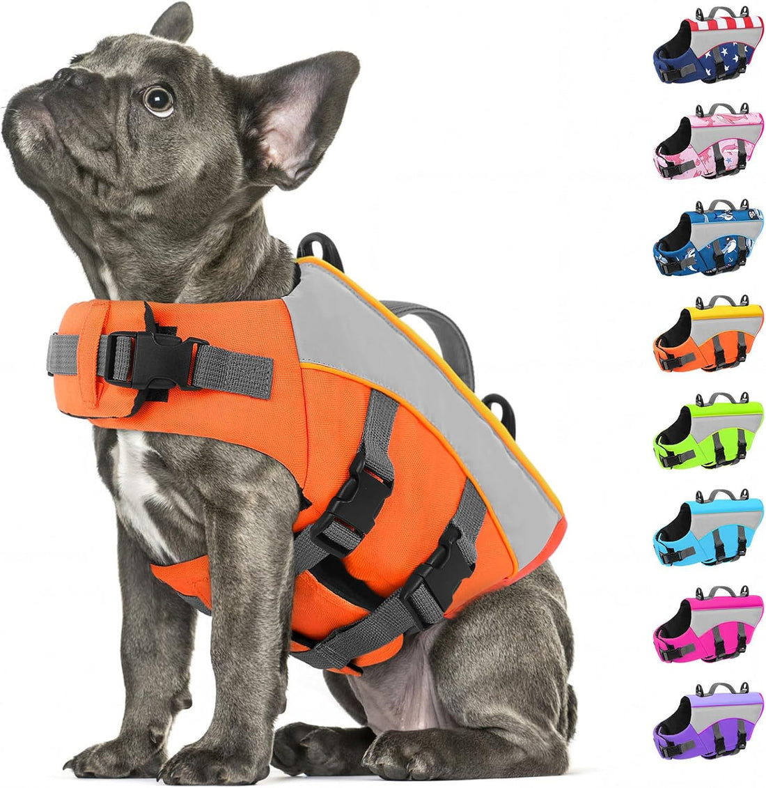 Dog Life Jacket, High Flotation Small Dog Life Vest for Swimming