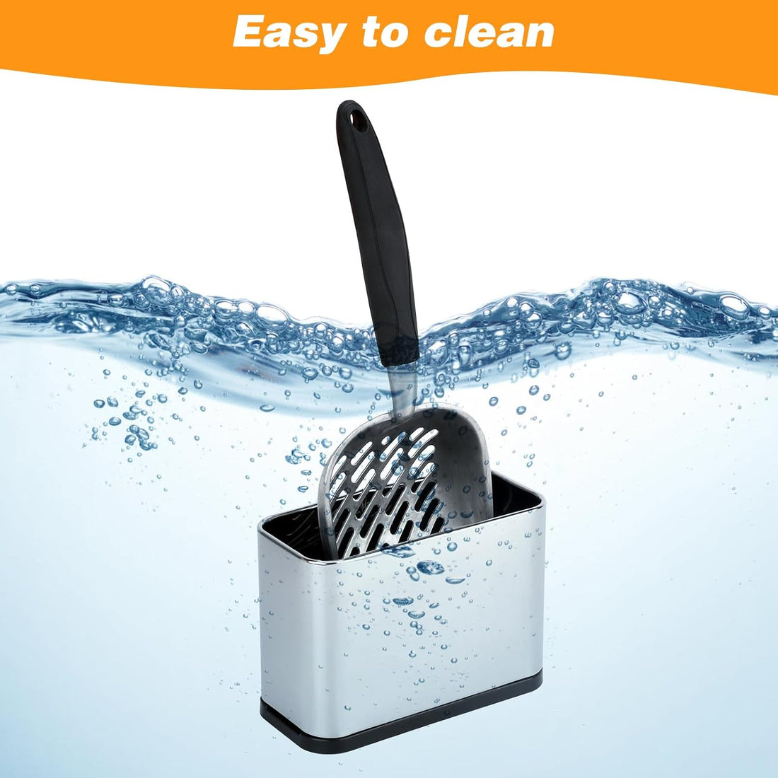Midollarle Heavy-Duty Cat Litter Scoop with Holder