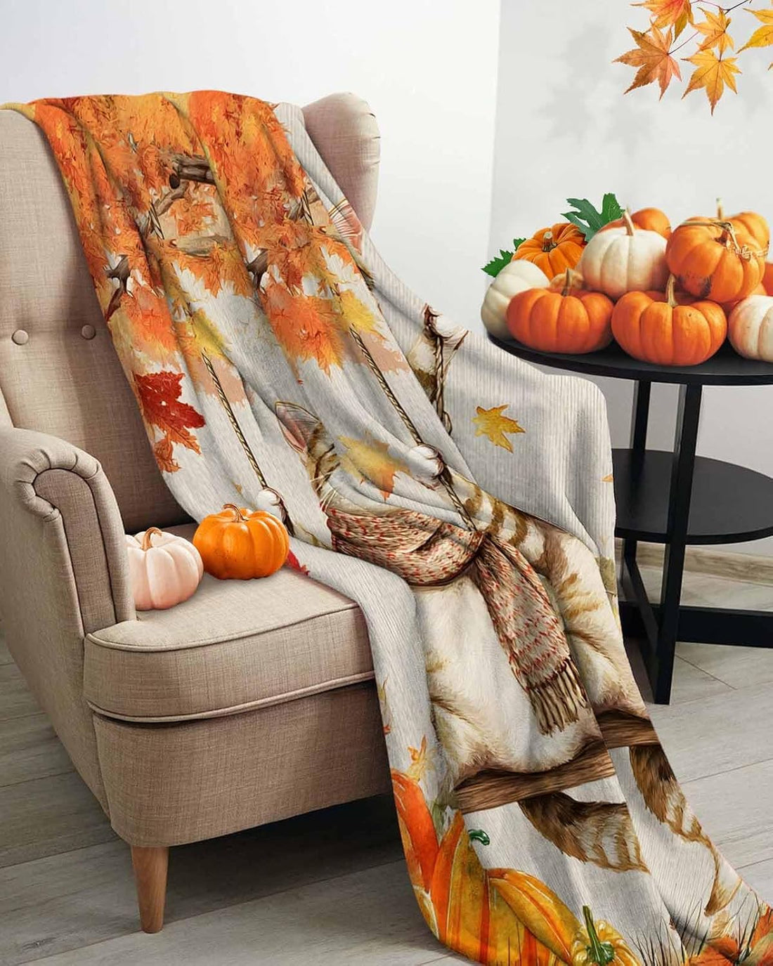 DecorLovee Fall Cat Blanket 30"x40"