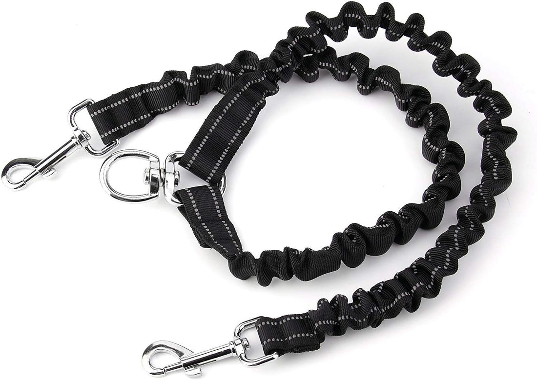 Double Dog Leash for Two Dogs - No Tangle