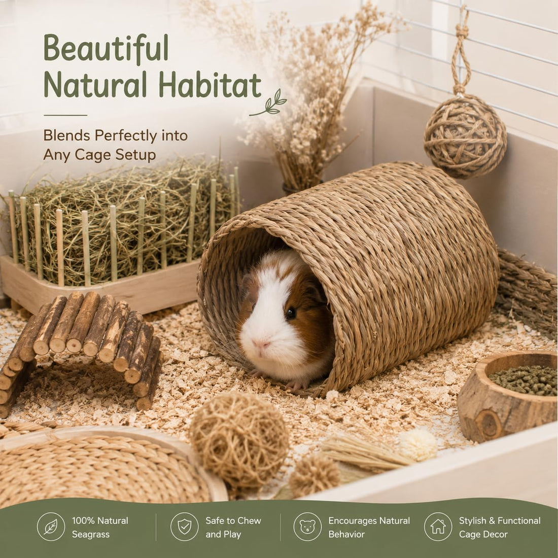 PEMAR Natural Seagrass Bunny Tunnel