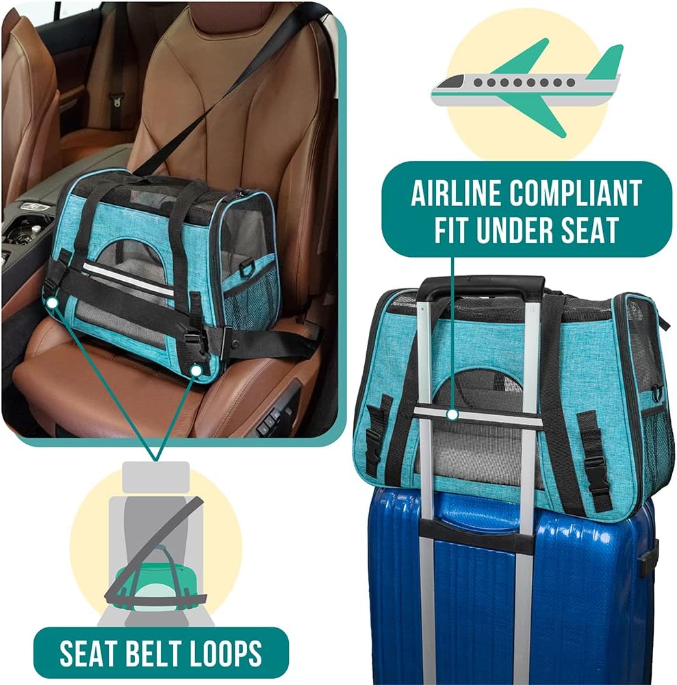PetAmi Airline Approved Pet Carrier for Cats & Small Dogs