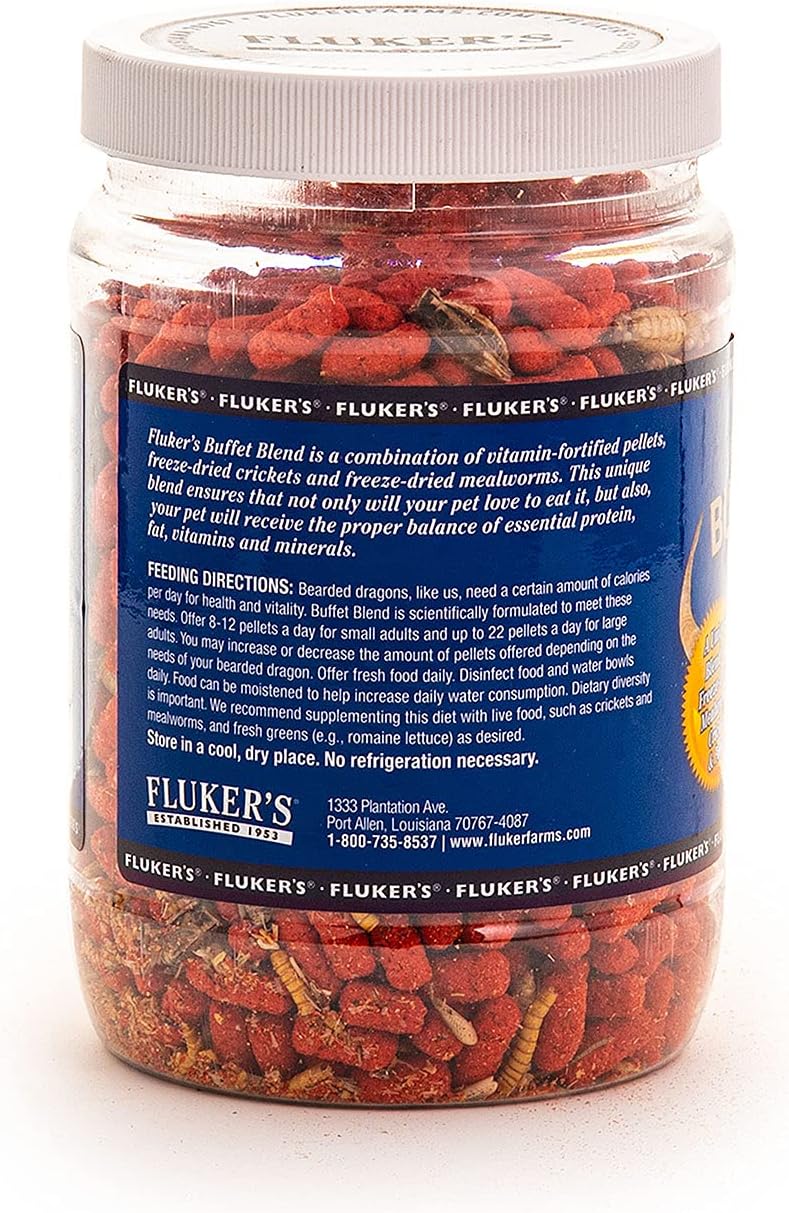 Fluker's 76044 Buffet Blend Adult Formula Bearded Dragon Formula