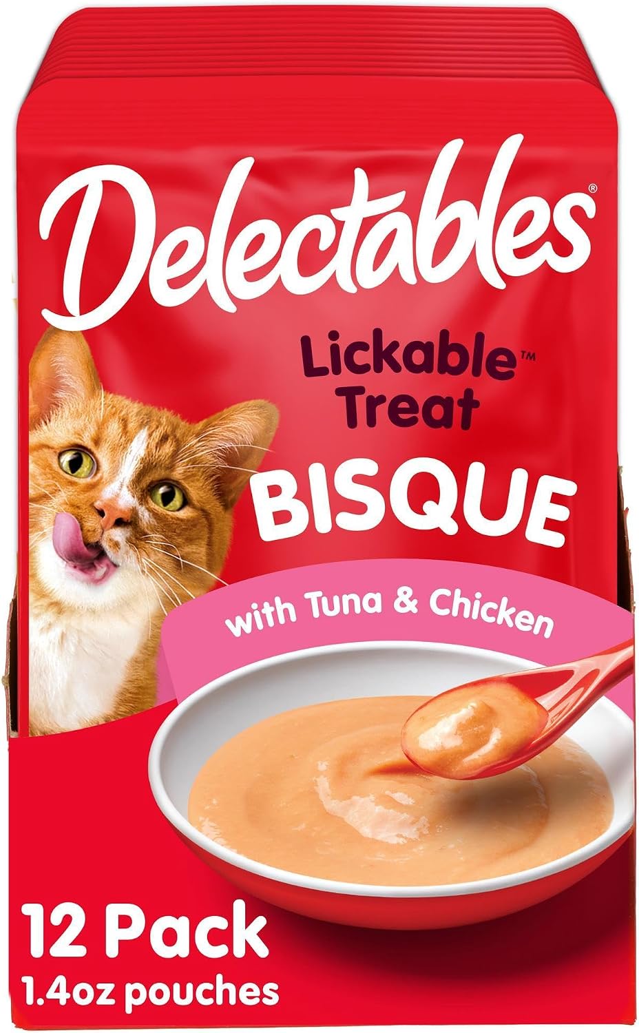 Delectables Lickable Treat Bisque Wet Cat Treat Variety Pack