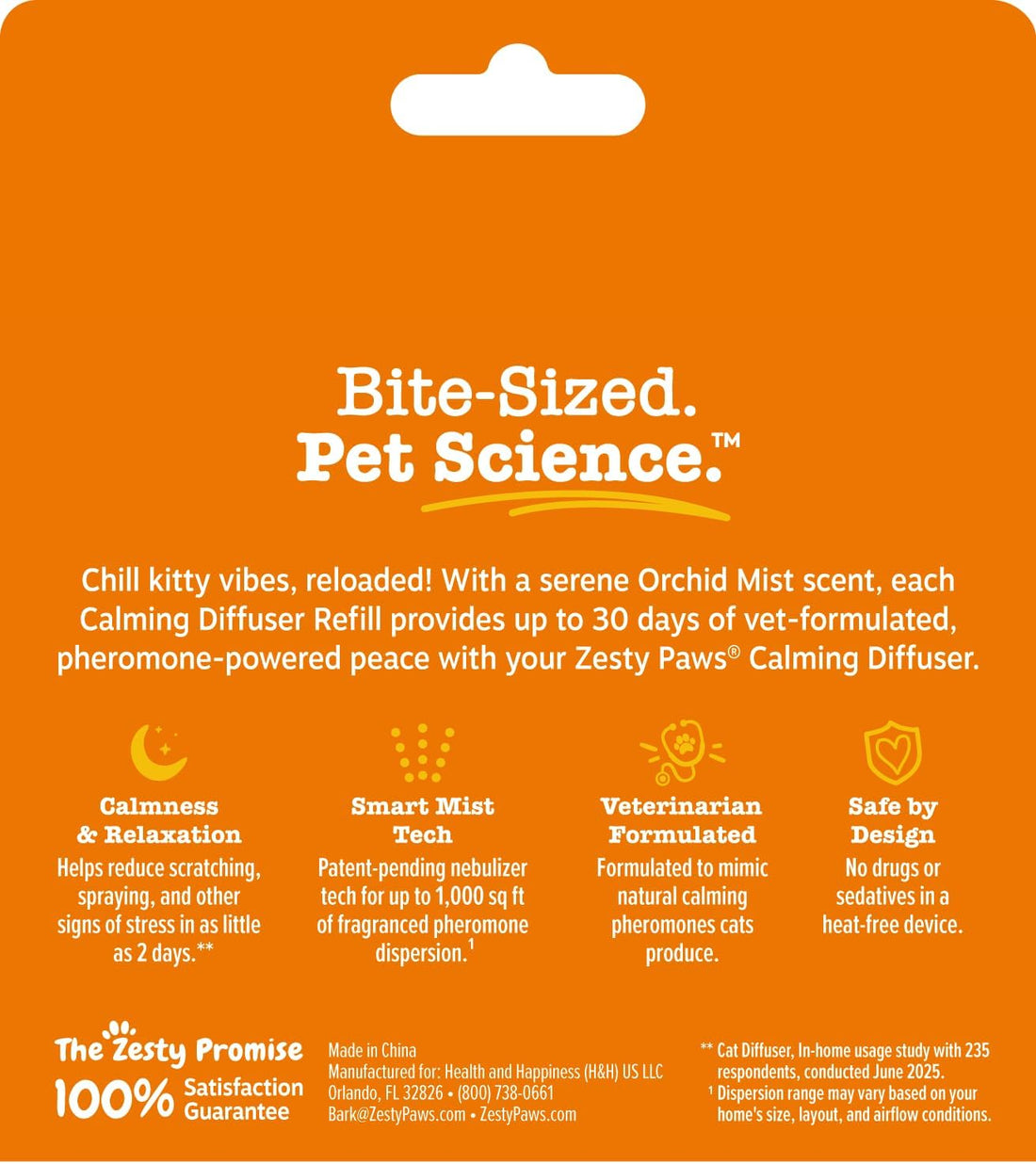 Zesty Paws Cat Calming Diffuser - Cat Pheromones, 3 Pack Refill