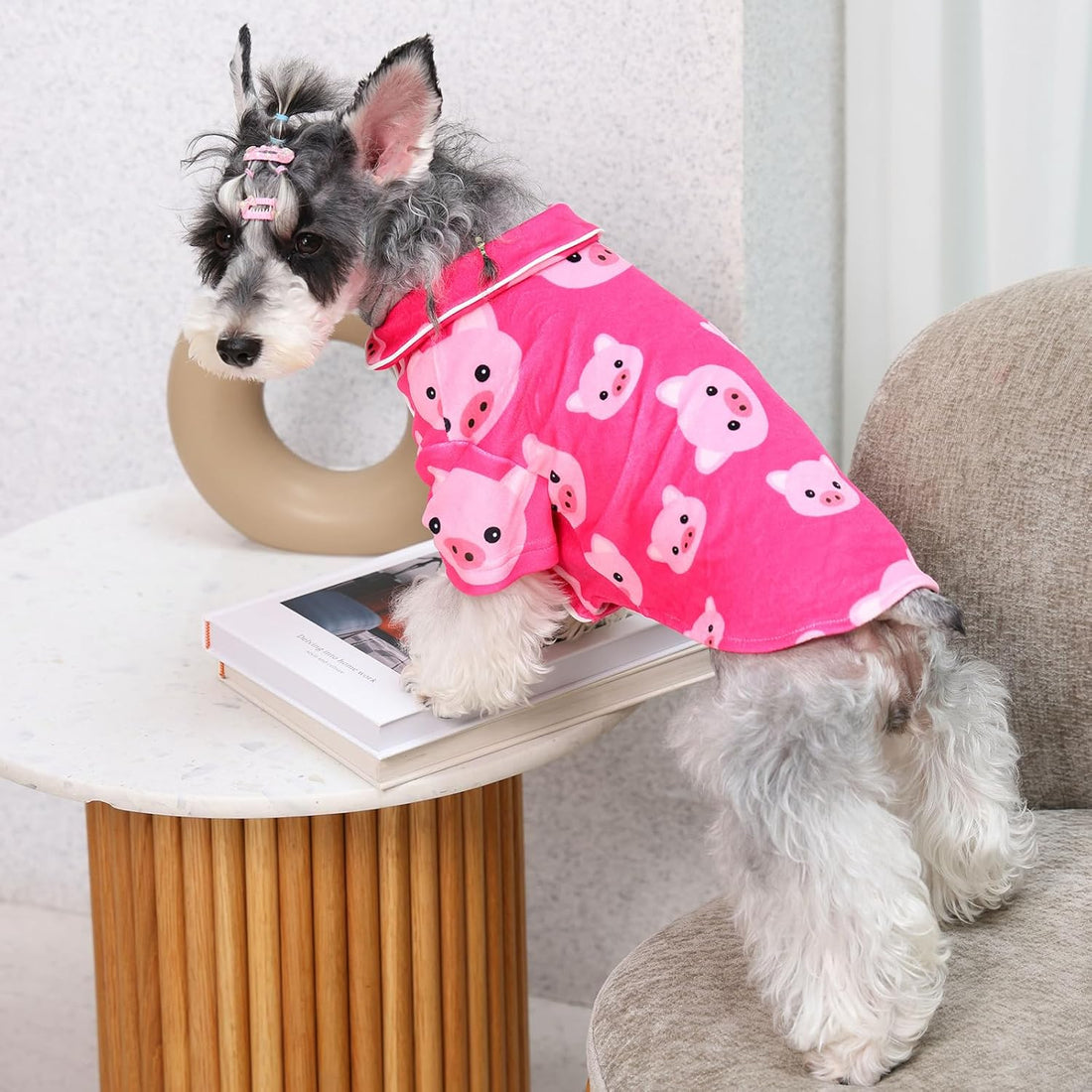 CuteBone Two-Leg Velvet Pet Pajamas Girl Dog Clothes - Soft, Cozy