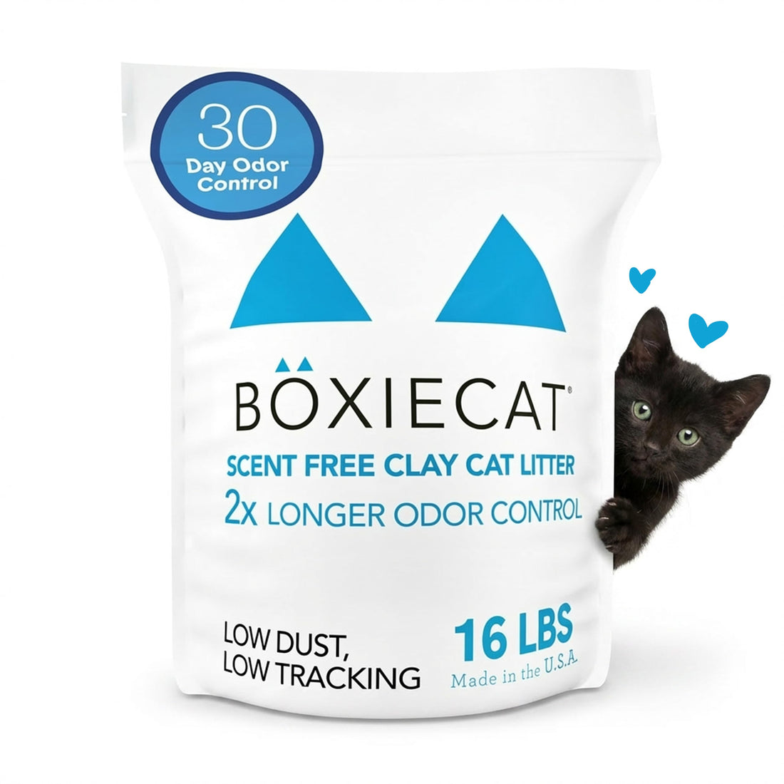 Boxie Unscented 30 Day Odor Control Clumping Clay Cat & Kitty Litter