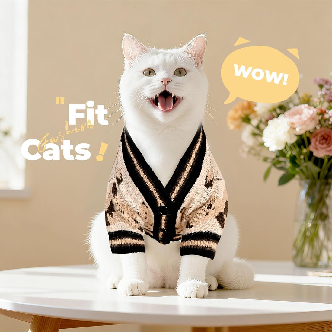 PETCARE Small Dog Sweater Cute Bear Dog Cardigan Coat Clothes