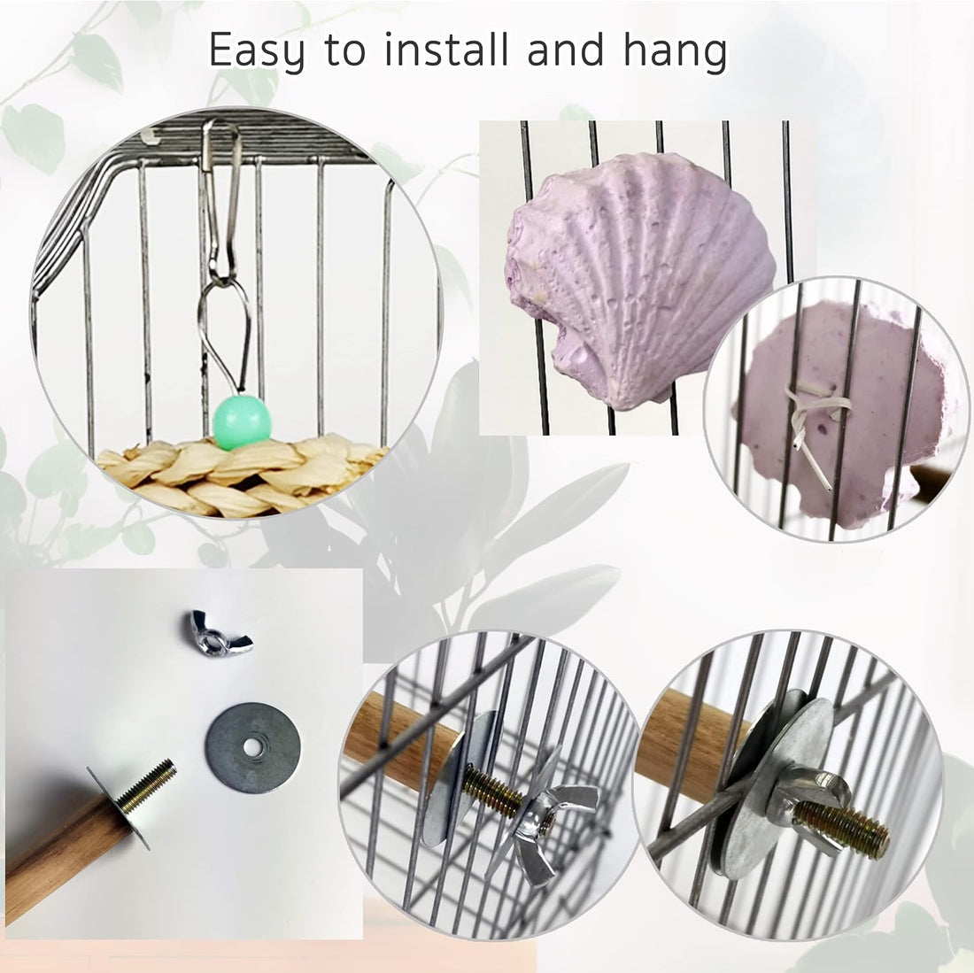 Parrot Chewing Toys Natural Cuttlebone Bird Beak Trimmer Grinding