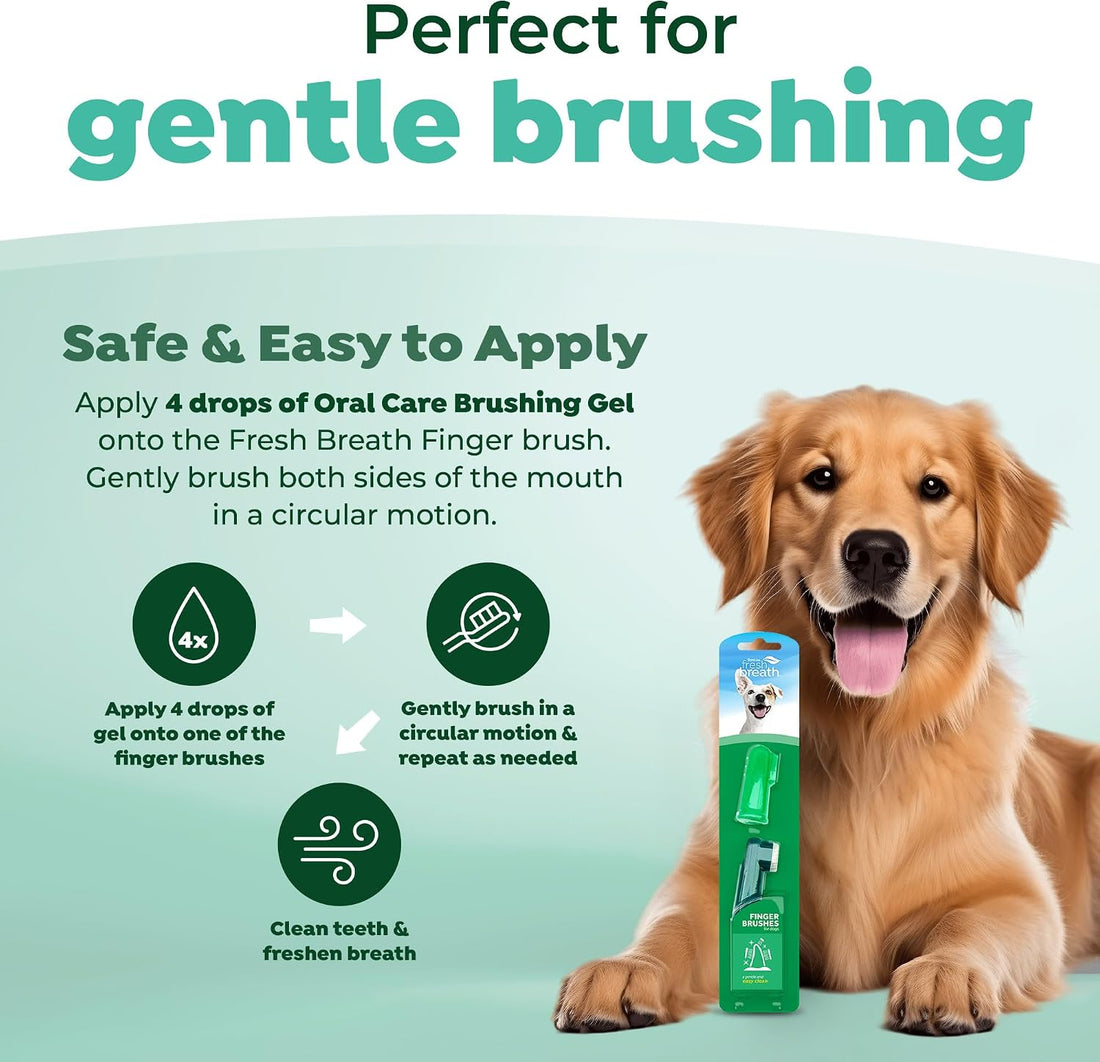 TropiClean Frehs Breath Tripleflex Dog Toothbrush for Large Dogs