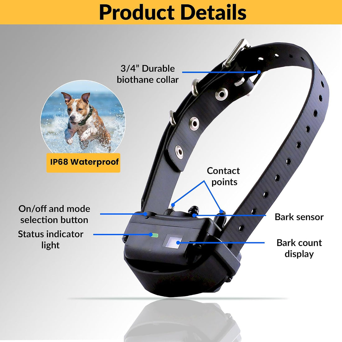 E-Collar Educator BP-504 BarkLess Pro Dog Bark Collar