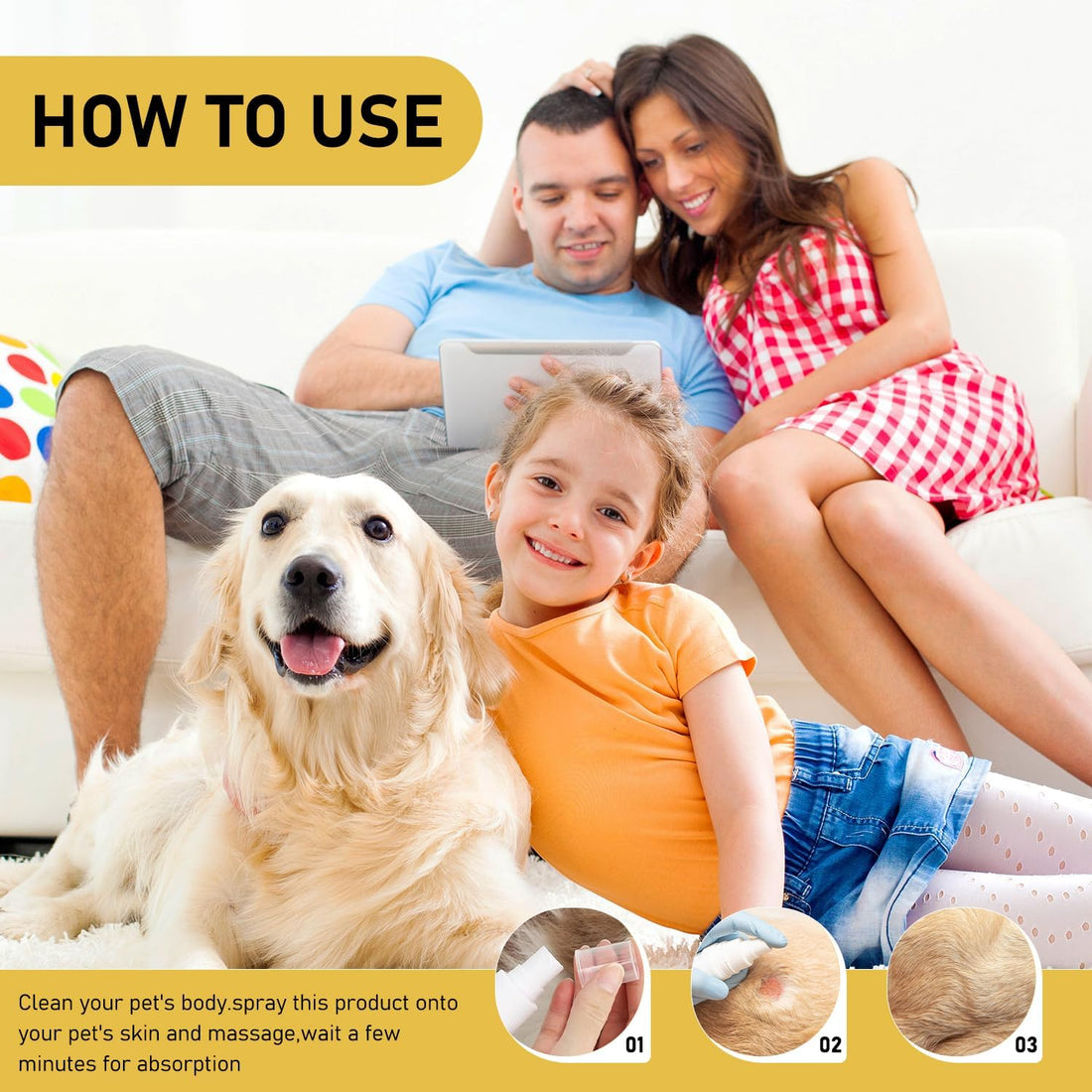 2Pcs Pet Skin Soothing Spray for Dogs,Pet Skin Treatment Spray