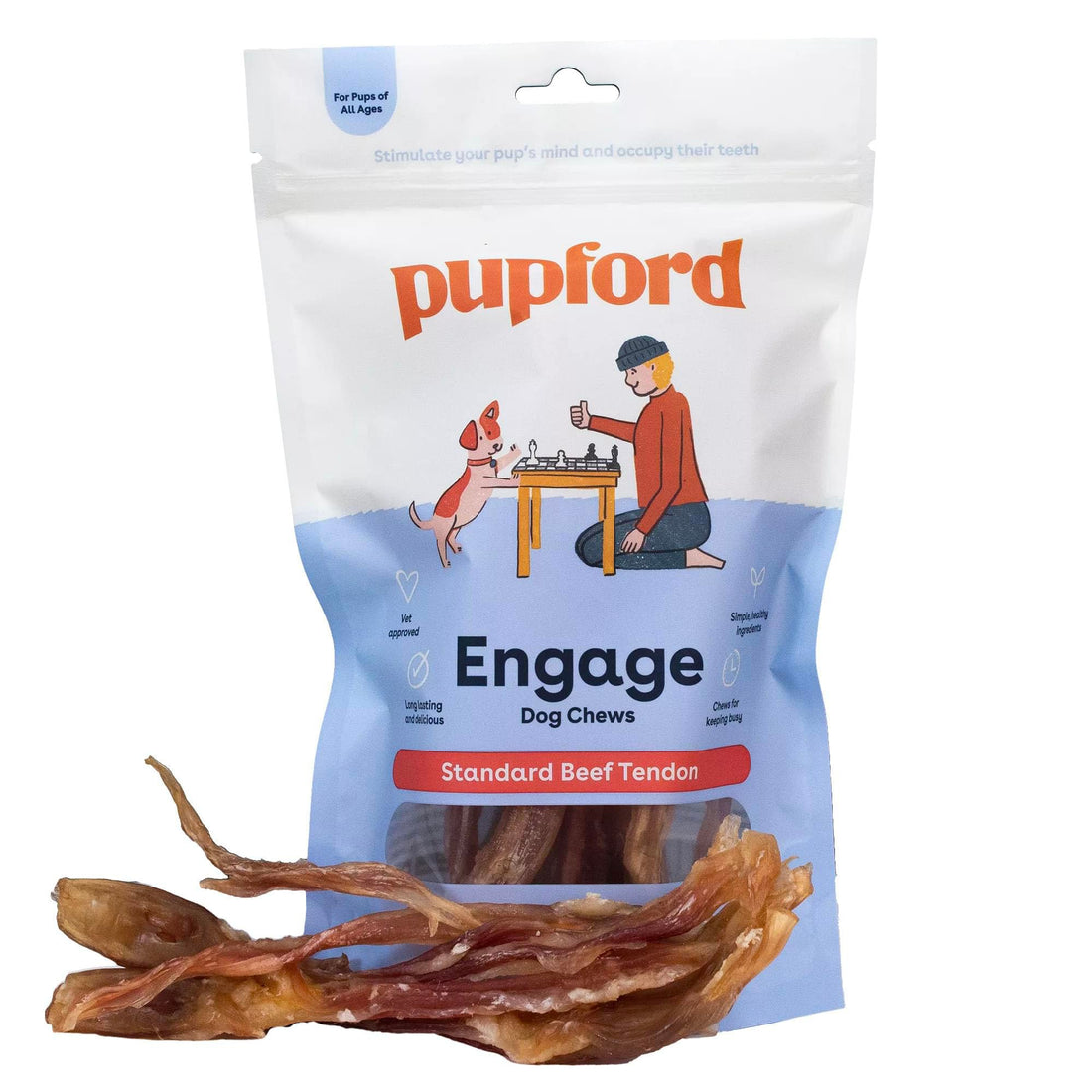 Pupford Standard Beef Tendon Chews for Dogs & Puppies