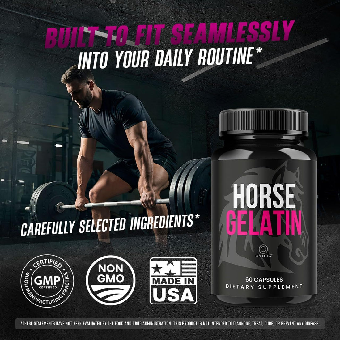 Horse Gelatin for Men - Official HorseGelatin Pill Advanced Premium