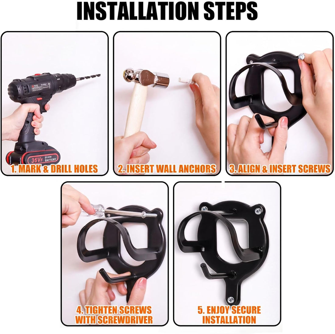 Cididu 12 Counts Horse Bridle Rack, Metal Bridle Hooks Bracket