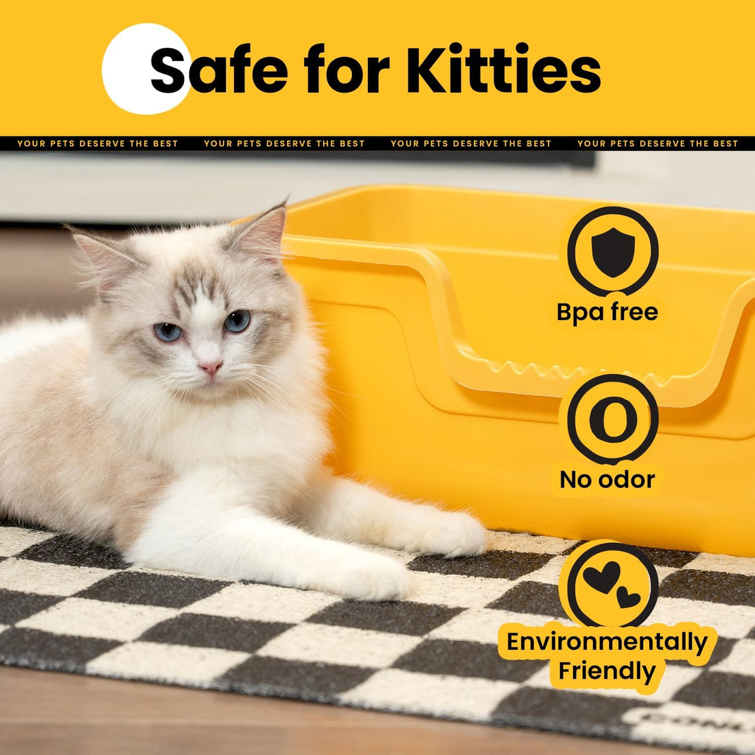 Conlun Cat Litter Mat Litter Trapping Mat