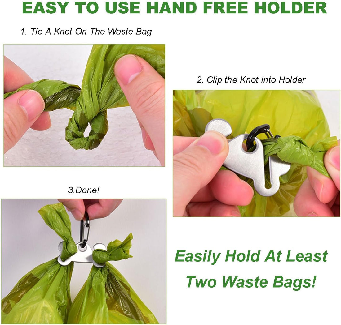 2PCS Dog Poop Bag Holder, Waste Holder for Dispenser Carrier