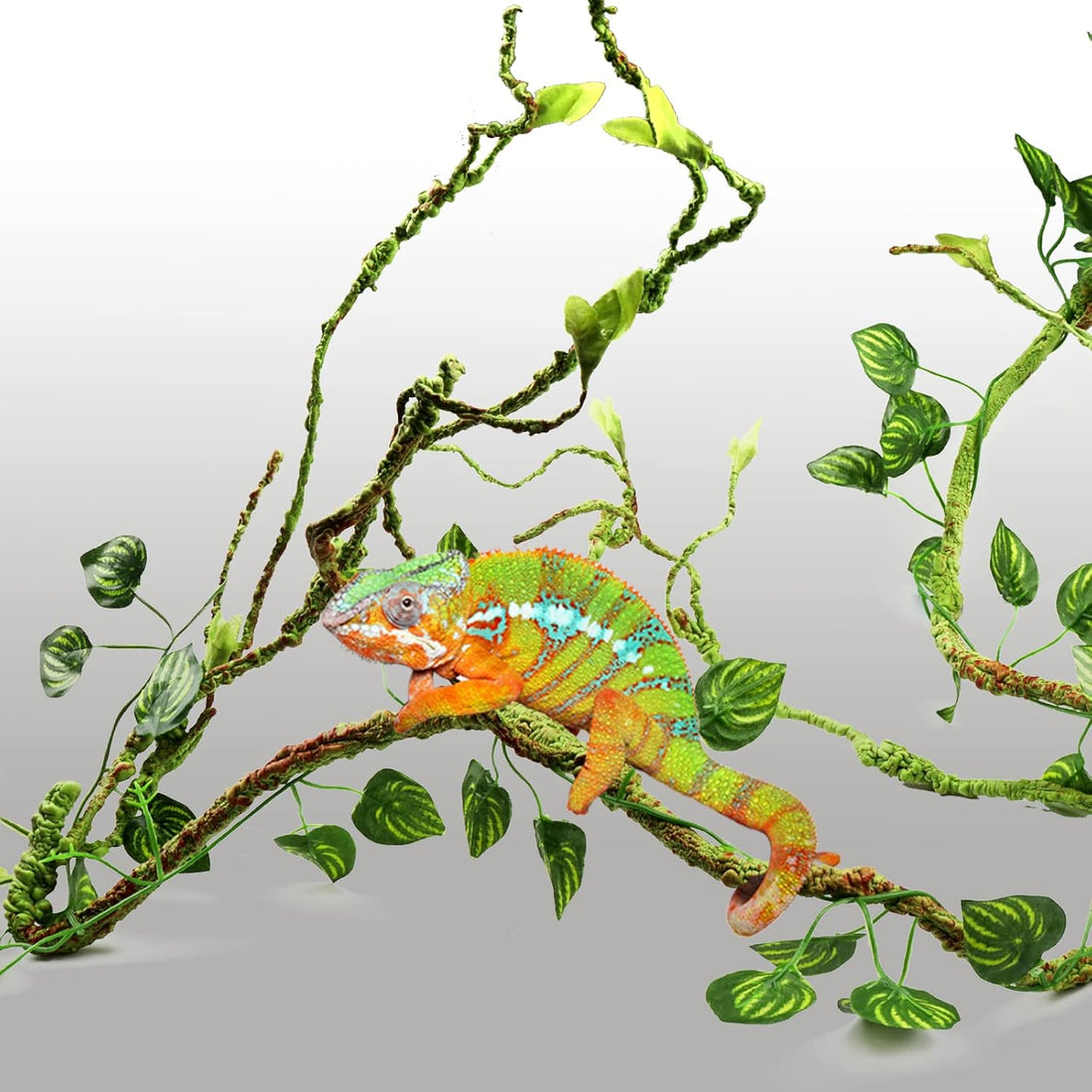 Reptile Plants, Terrarium Hanging Plant Vines Artificial Leaves