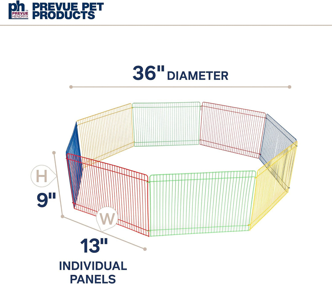 Prevue Pet Products Multi-Color Small Pet Playpen - Multi-Color