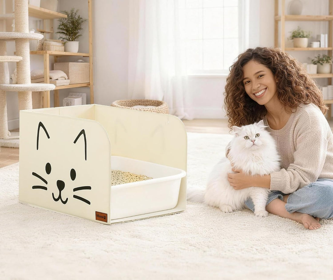Qozary Cat Litter Box Enclosure