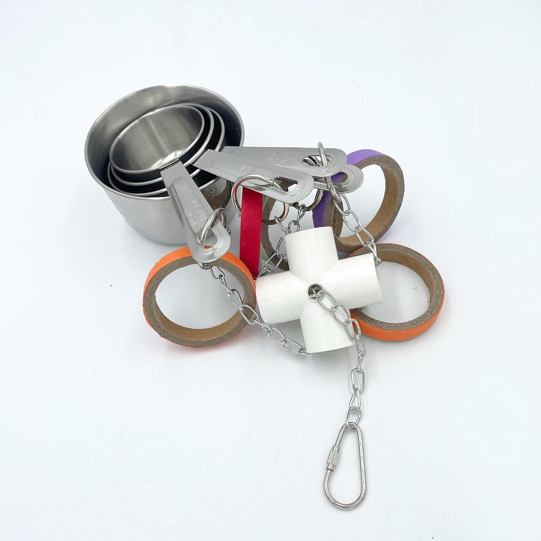 Durable Bird Parrots Pots and Bagel Toys