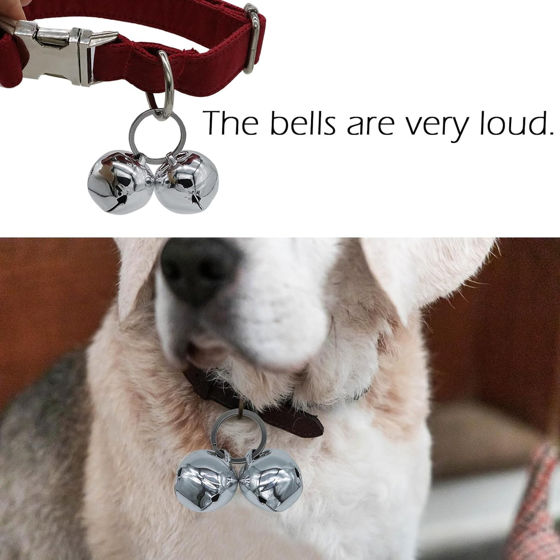 Large Dog Bells, Collar Loud Bells, Pet Tracker & Training