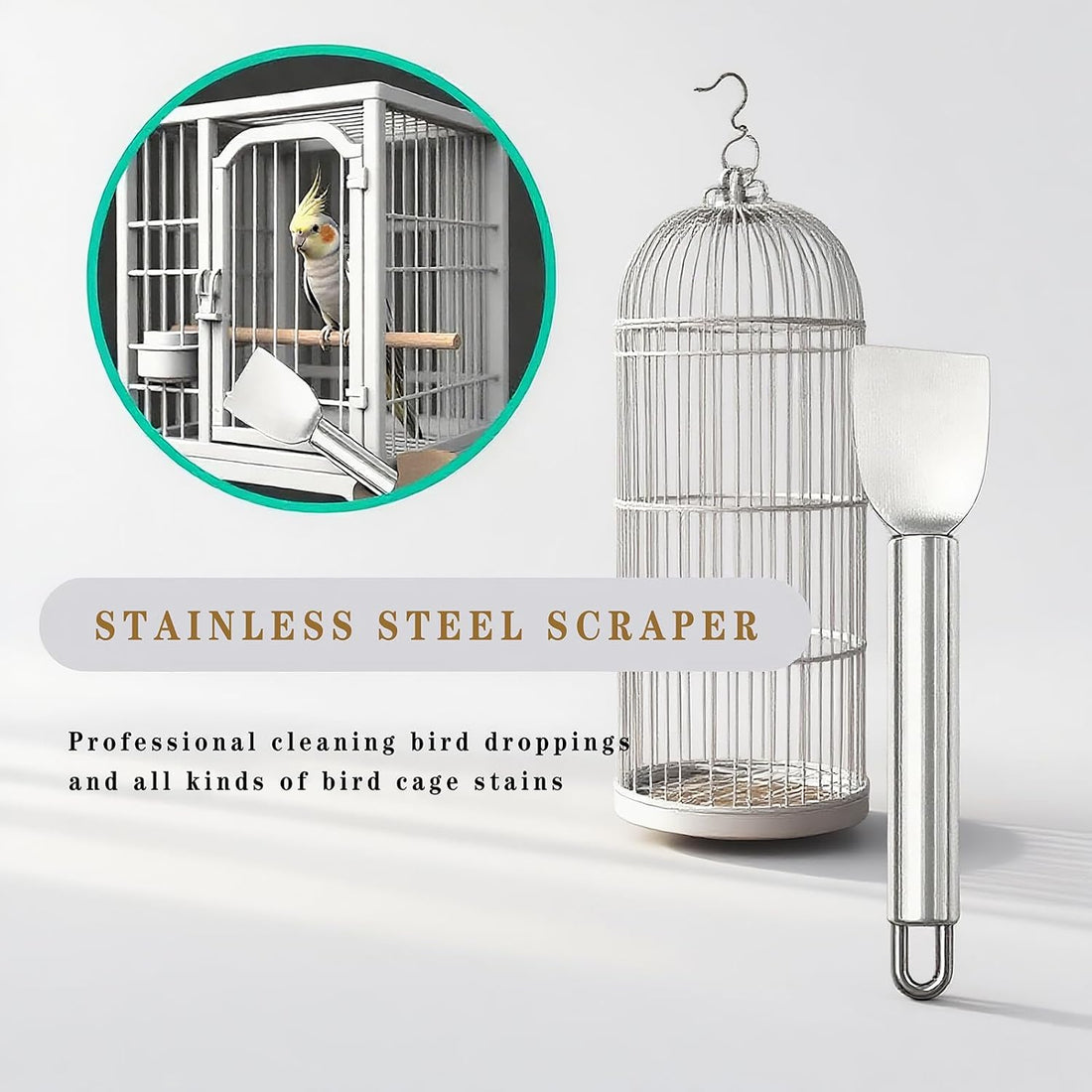 5-Piece Bird Cage Cleaning Brush Tool Set, Bird Cage Cleaner
