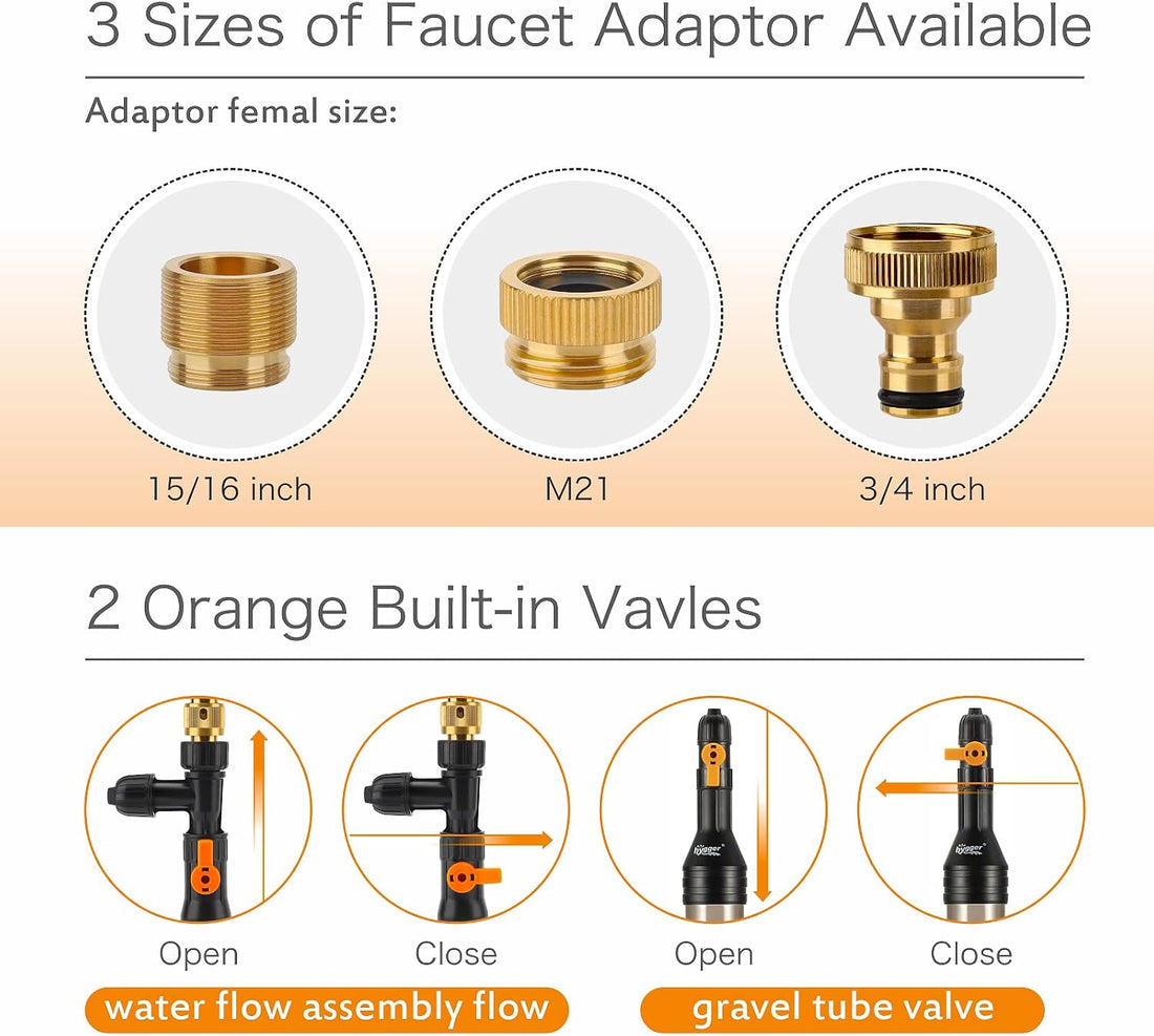 hygger Upgrade Aquarium Water Changer Kit