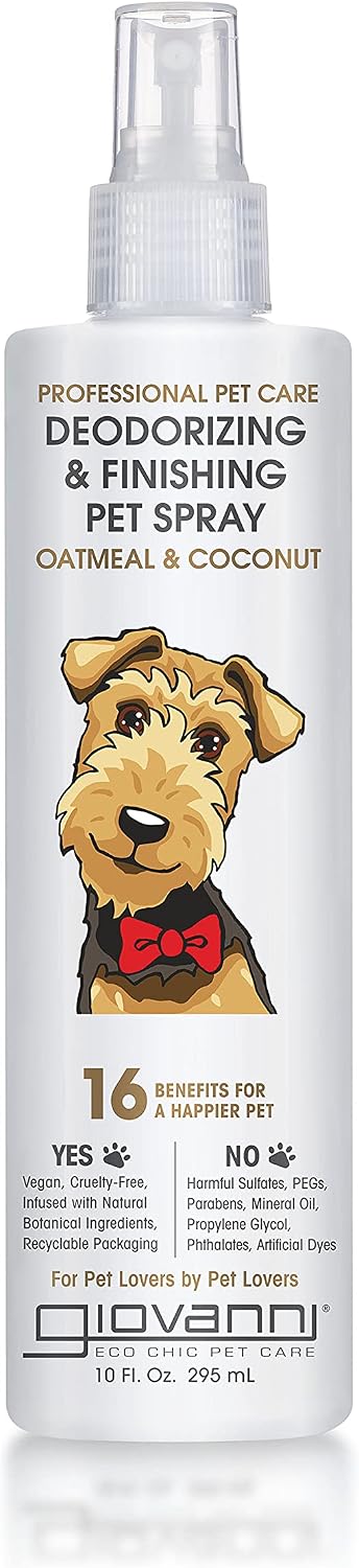 GIOVANNI Professional Pet Deodorizing & Finishing Pet Spray, Silkens