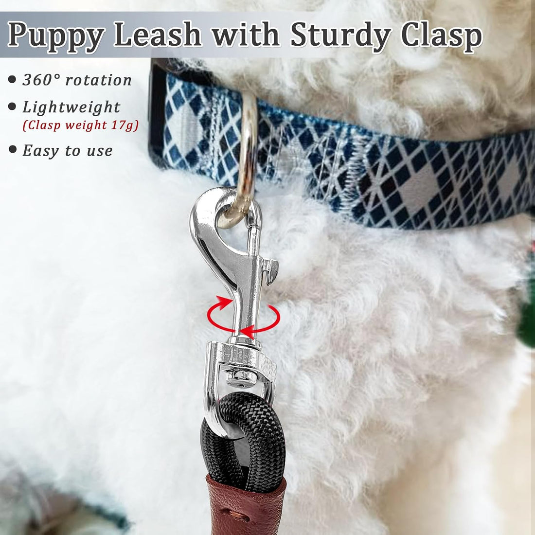 WYuZe 5ft Puppy Leash for Small Dogs