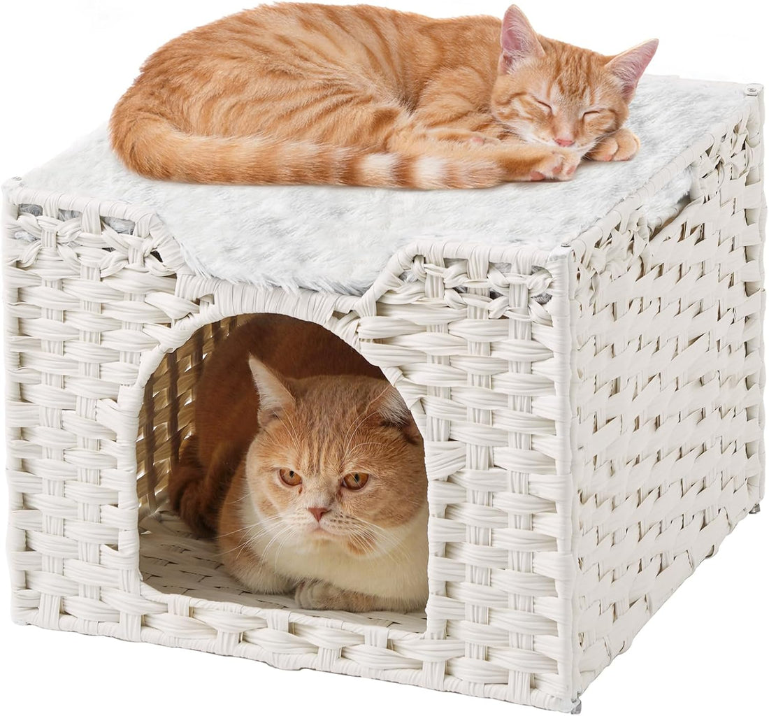 SETVSON Cat Beds for Indoor Cats Extra Large Double Cat Cave