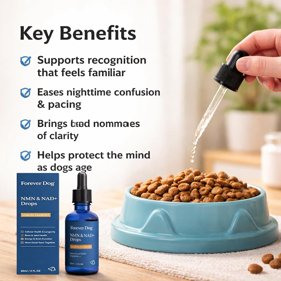 NAD+ Formula, Cognitive Supplement for Senior Dogs