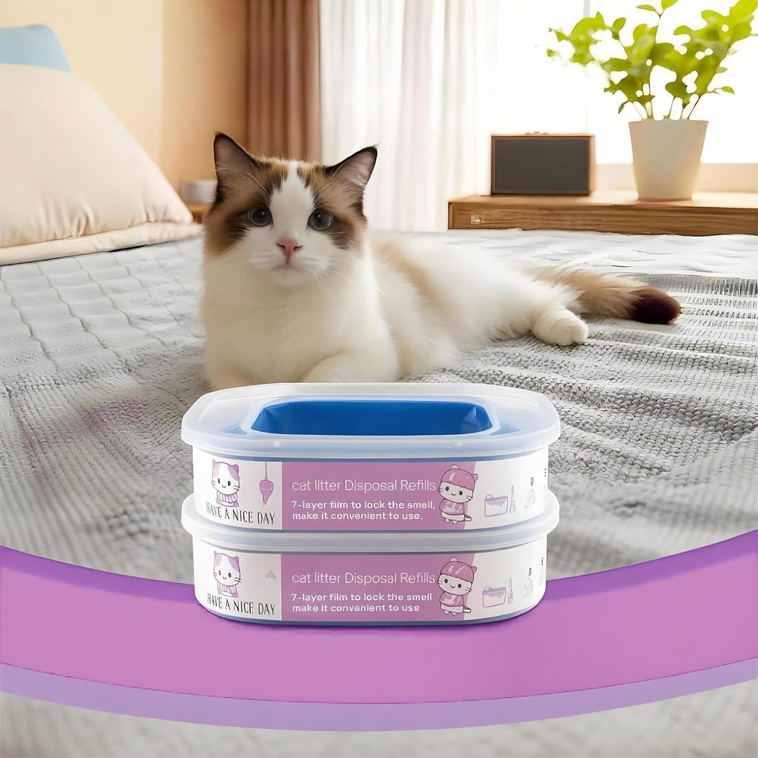 4 Pack 28FT Cat Litter Refill Cartridge
