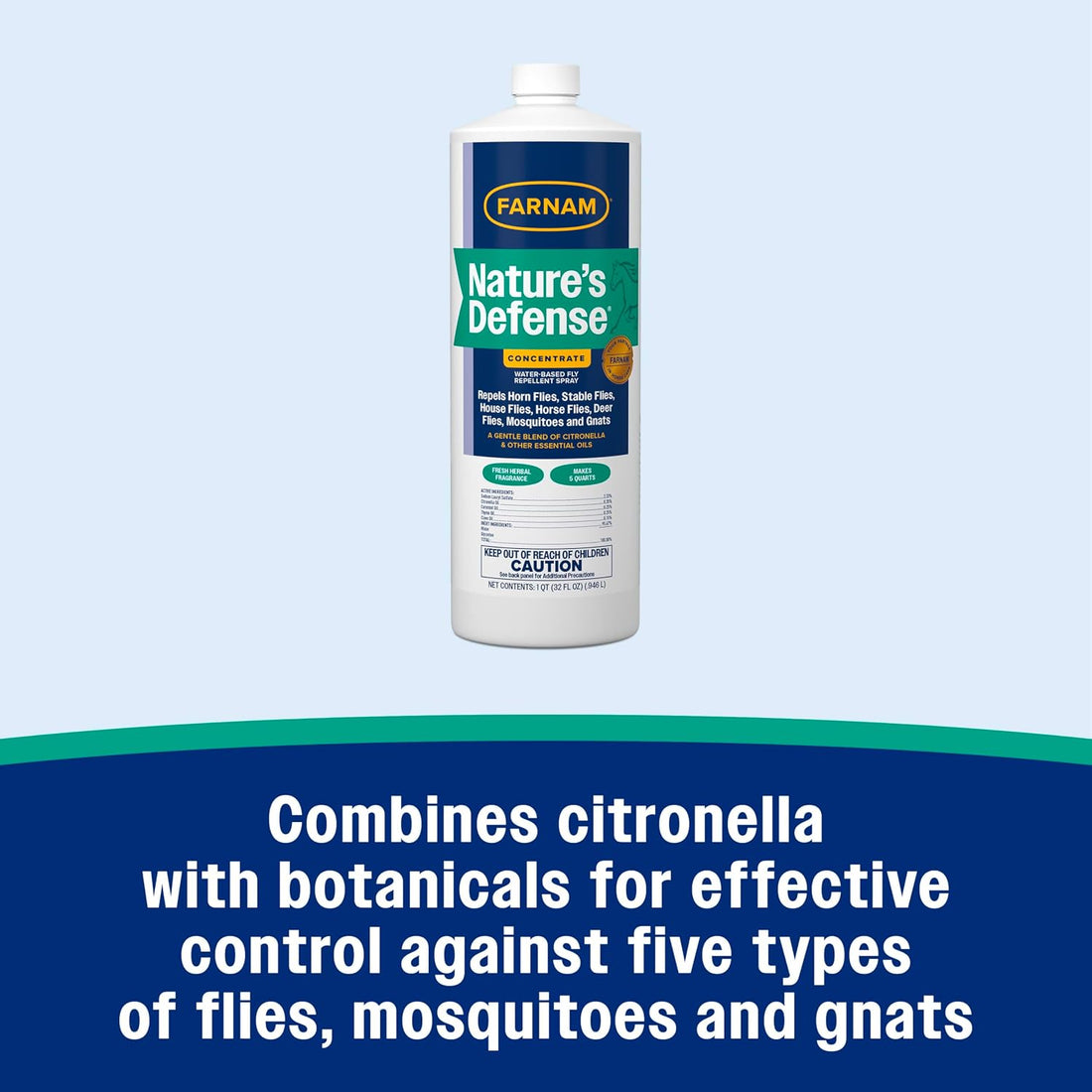 Farnam Nature’s Defense Concentrate, Botanical Fly Repellent Spray