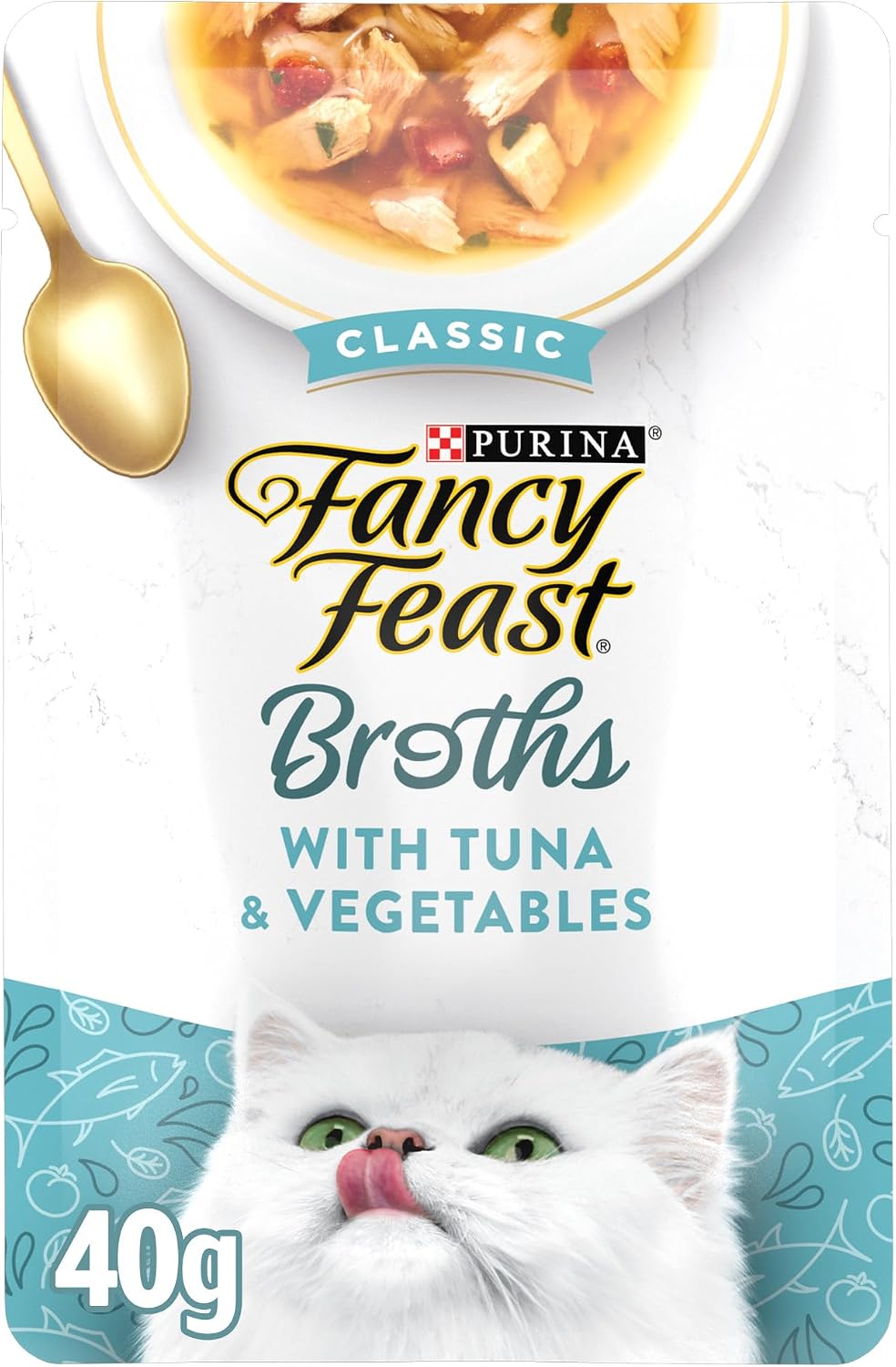Purina Fancy Feast Broth Cat Food Complement (16 Ct) 1.4 oz Pouche