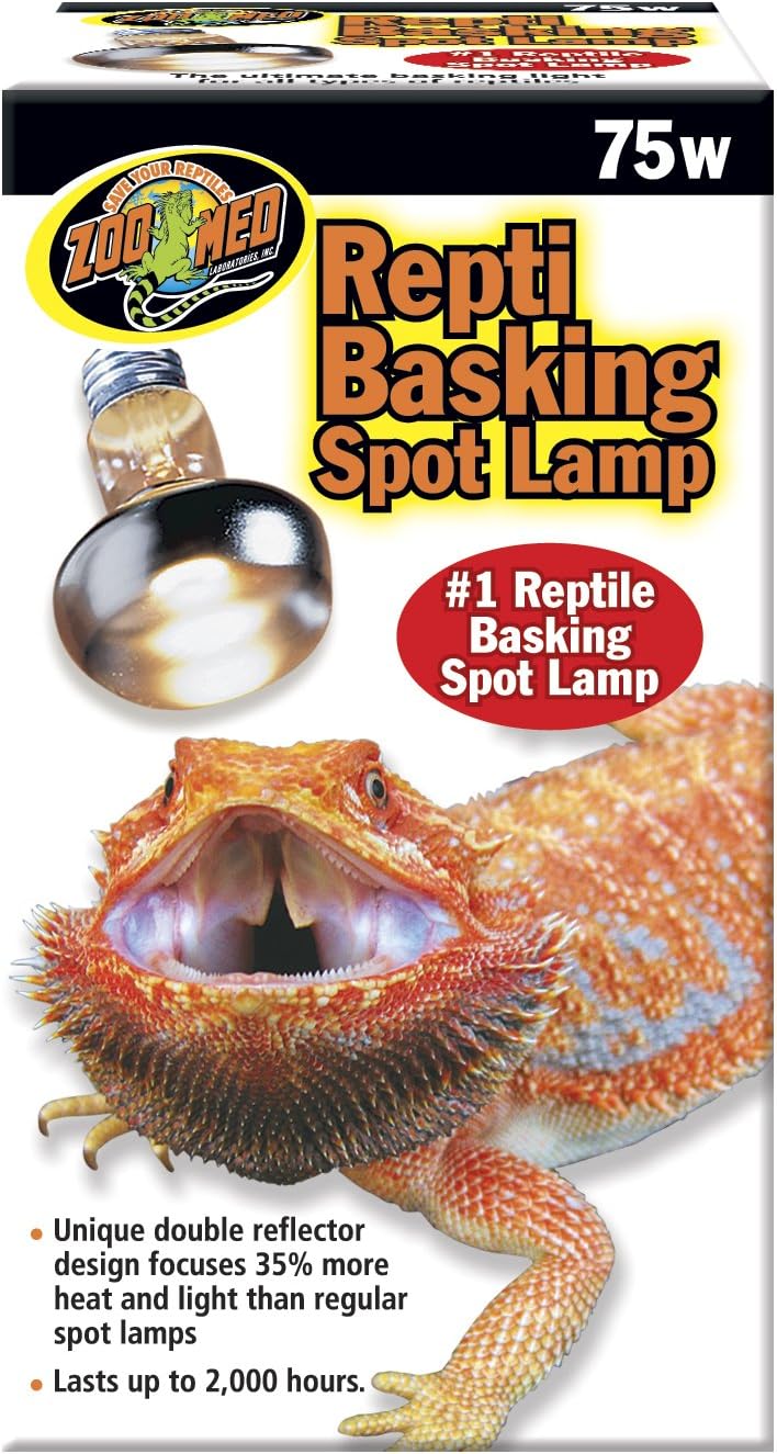 Zoo Med Basking Spot Lamp 75 Watts, 2 Pack
