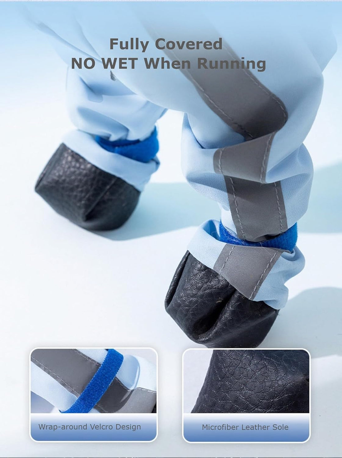 Waterproof Dog Raincoat,Full Coverage 4 Legs Dog Rain Jacket