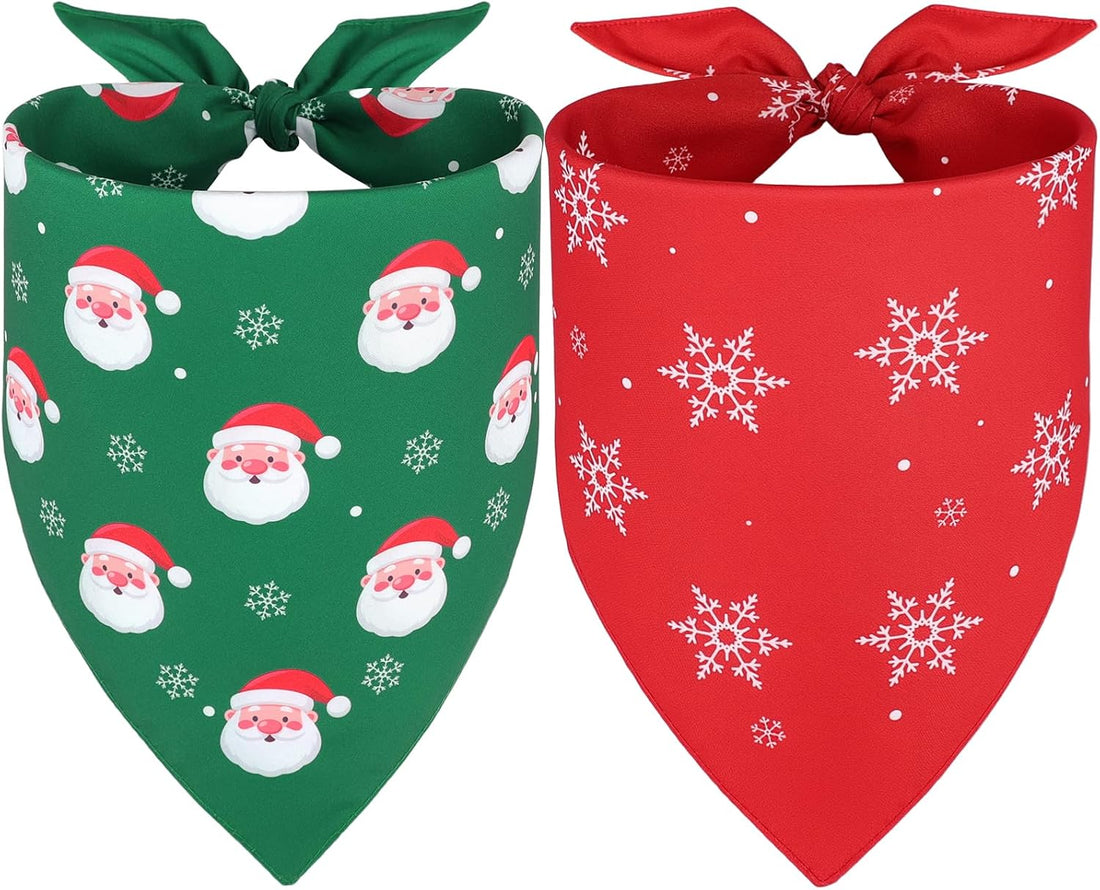 Vivifying 2 Pack Halloween Dog Bandanas, Spooky and Pumpkins Pattern