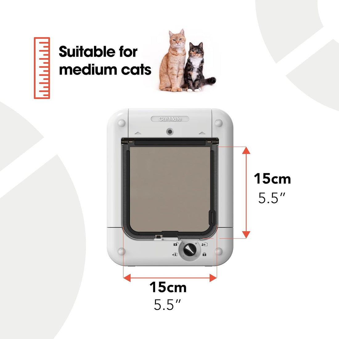 Cat Mate Microchip Activated Cat Flap (360) for Cats & Small Dogs