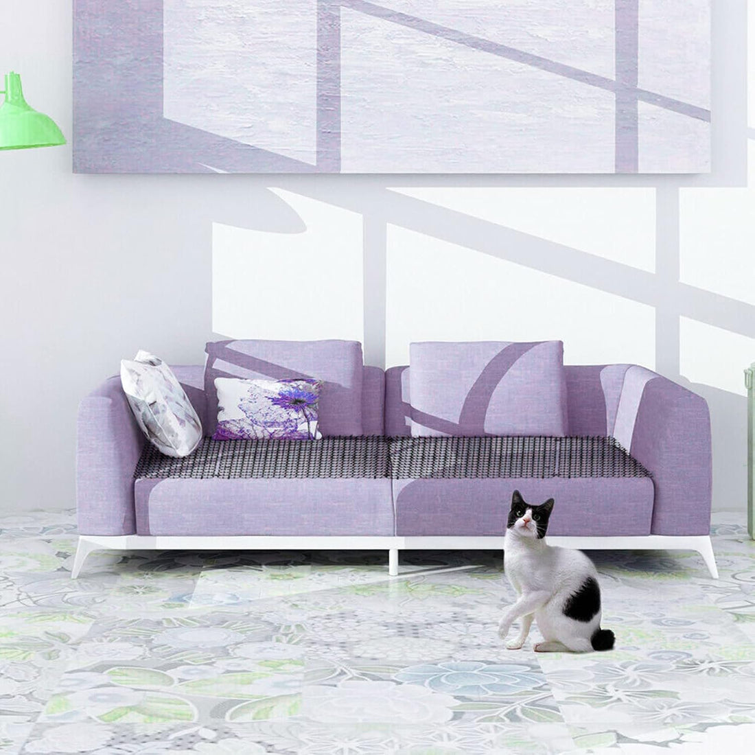 Cat Scat Mat with Spikes 12in x 13ft Scat Mats for Cat Indoor
