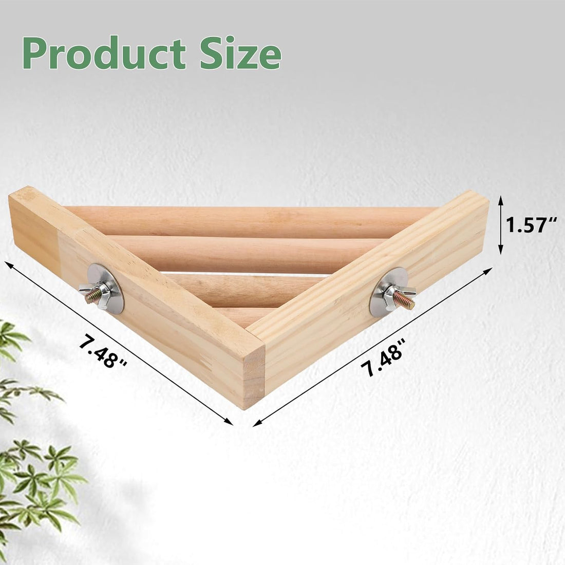 Litewoo Bird Perch Corner Platform Stand Shelf for Parrot Budgie Cage