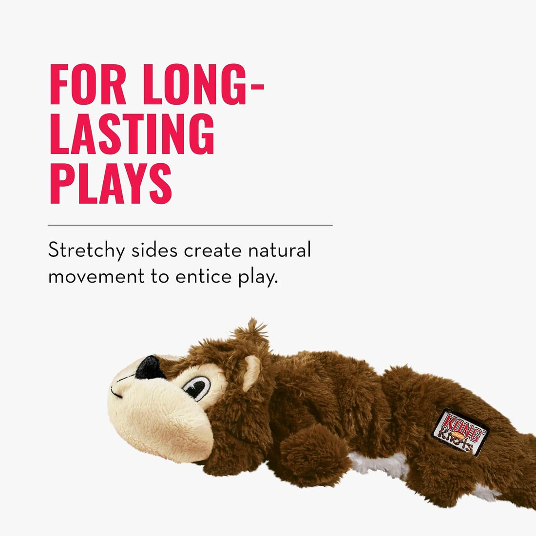 KONG Scrunch Knots Plush Dog Toy with Knotted Rope