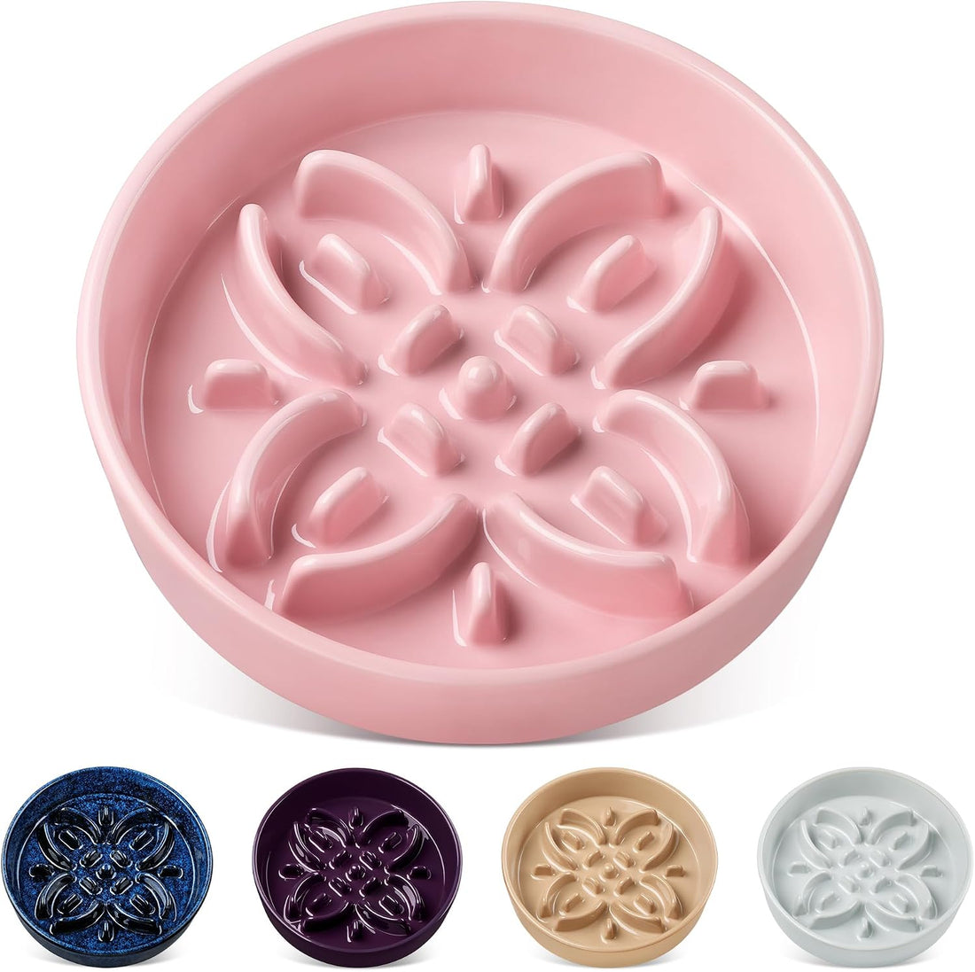vancasso Ceramic Slow Feeder Dog Bowls