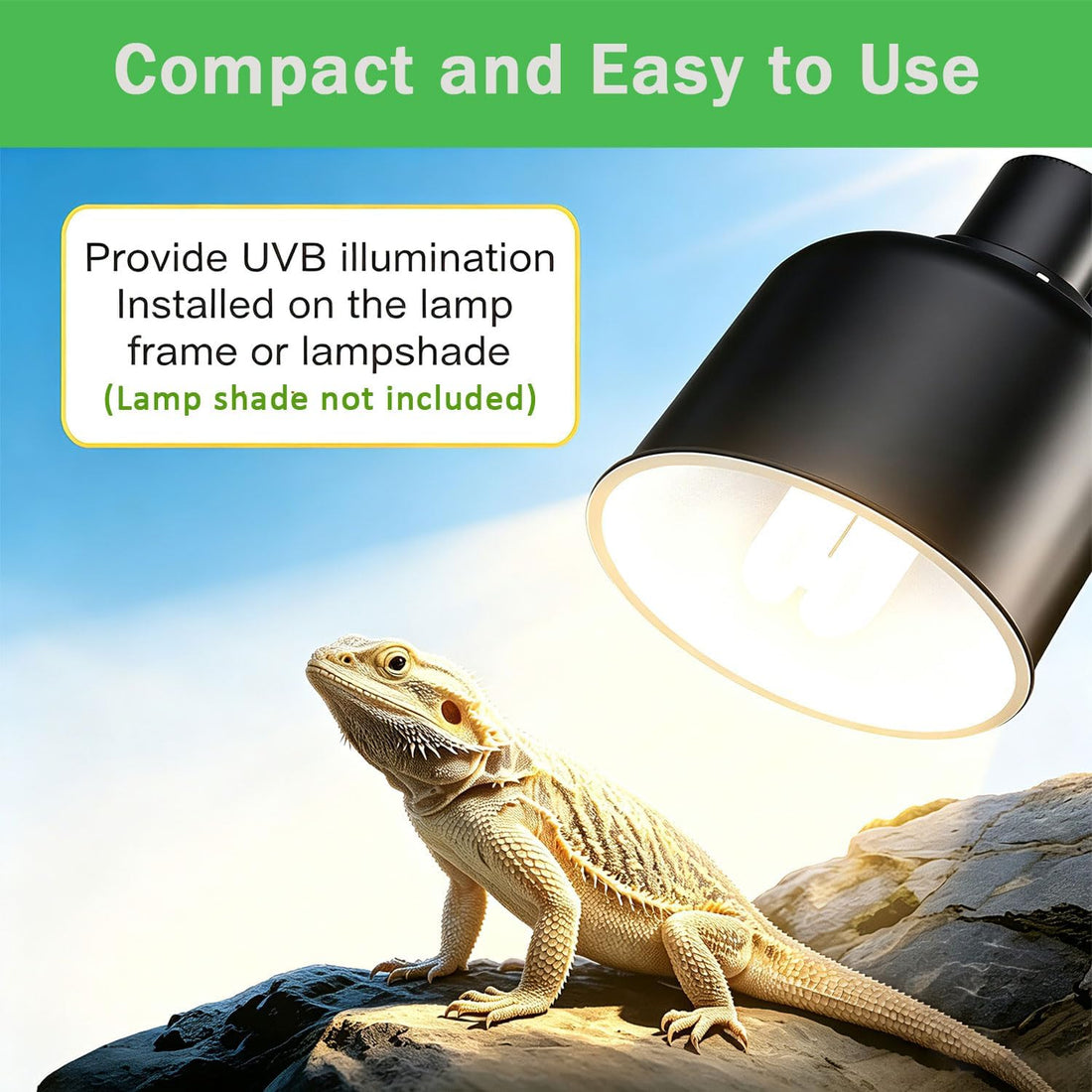 KINGYEENUO UVB 5.0 Bulb for Birds Compact Fluorescent Light Bulb E26