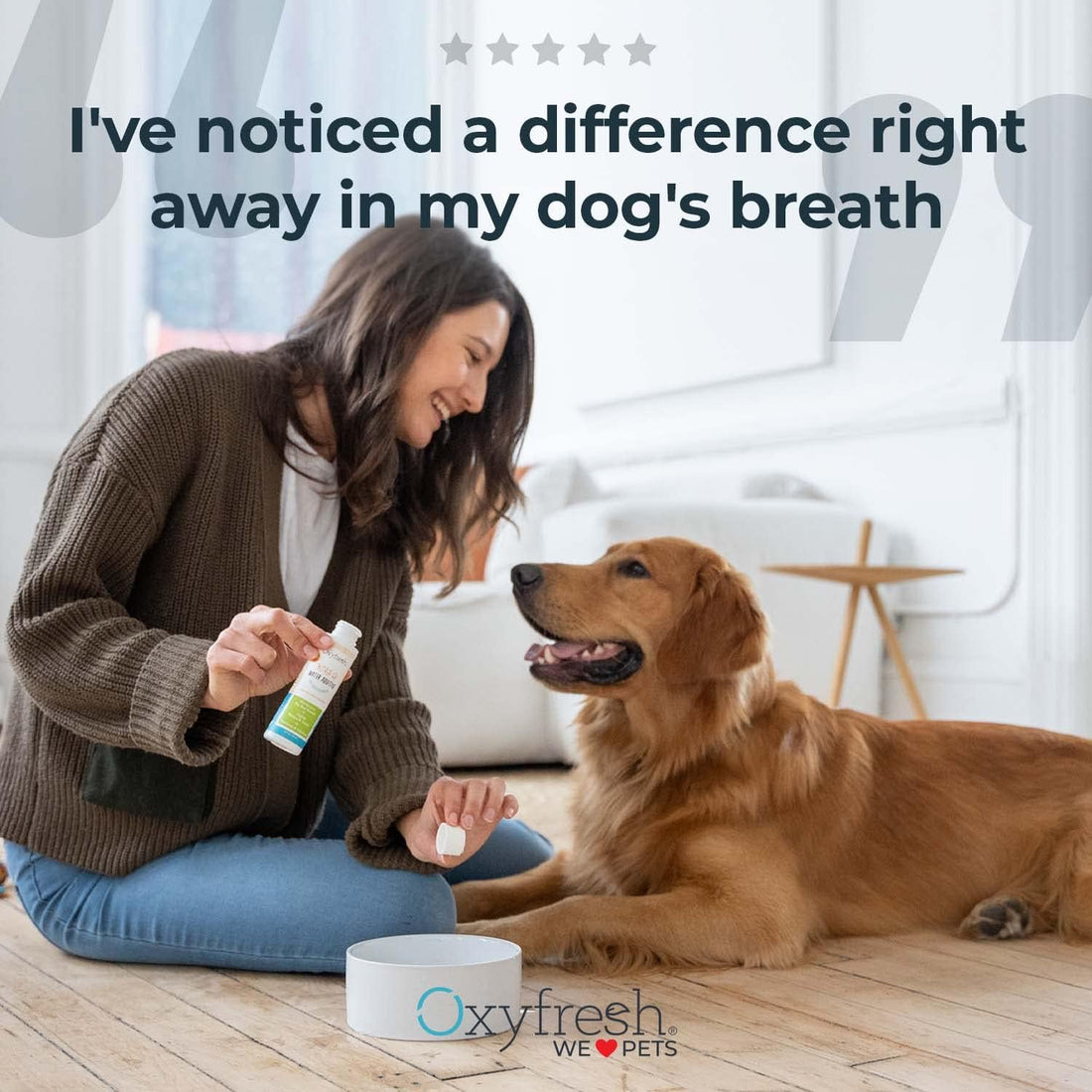Oxyfresh Premium Pet Dental Kit for Dogs & Cats