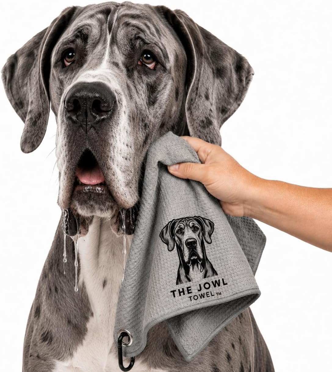 Dog Drool Towel for Large Dogs – Absorbent Microfiber Drool Catcher
