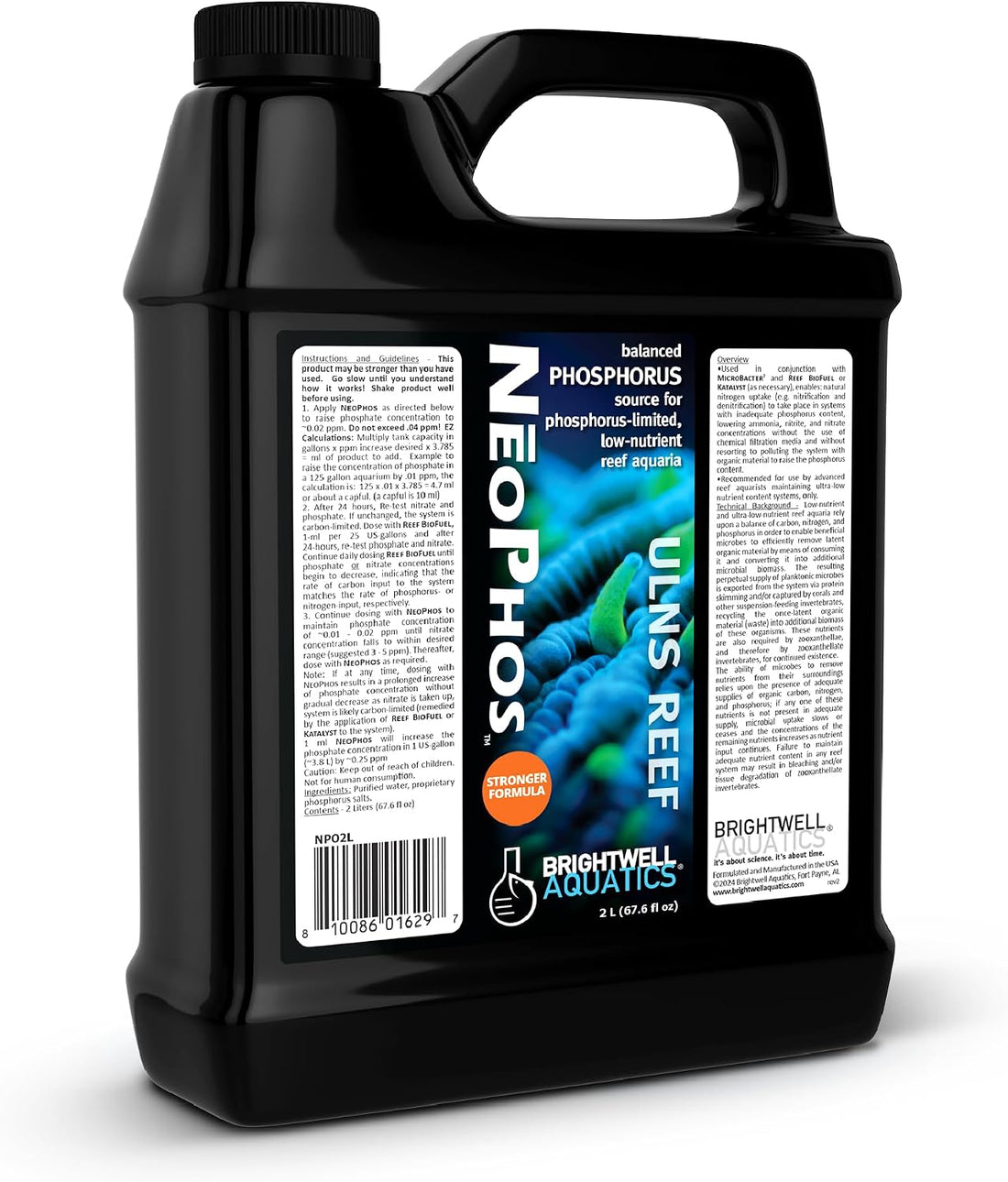 Brightwell Aquatics NēoPhos Phosphate Reef Supplement, 500ml